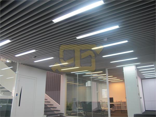 سقف کاذب لوور آلومینیومی آریا چوب