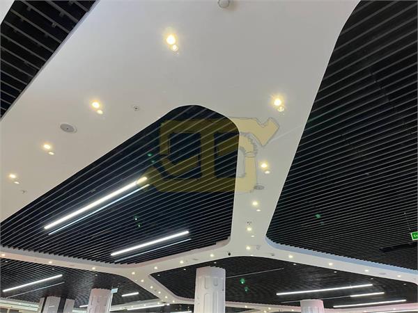 سقف کاذب گریلیوم خطی و گریلیوم سلولی نیایش مال
