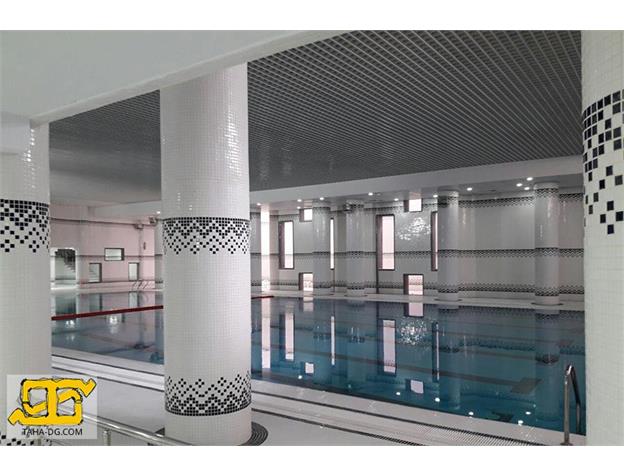 اجرای سقف گریلیوم استخر سزپوشیده دانشگاه تربیت مدرس تهران