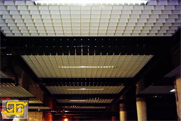 سقف ترکیبی گریلیوم و لوکسالون ساختمان مرکزی وزارت نفت